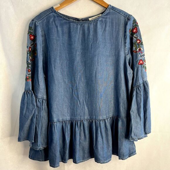 Beach Lunch Lounge NWT Boho Soft Tencel Embroidered Top Size Small - Picture 10 of 10